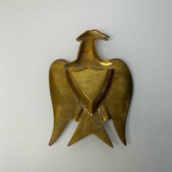 ANTIQUE Brass Eagle Ash Tray -India - Picture 9 of 9